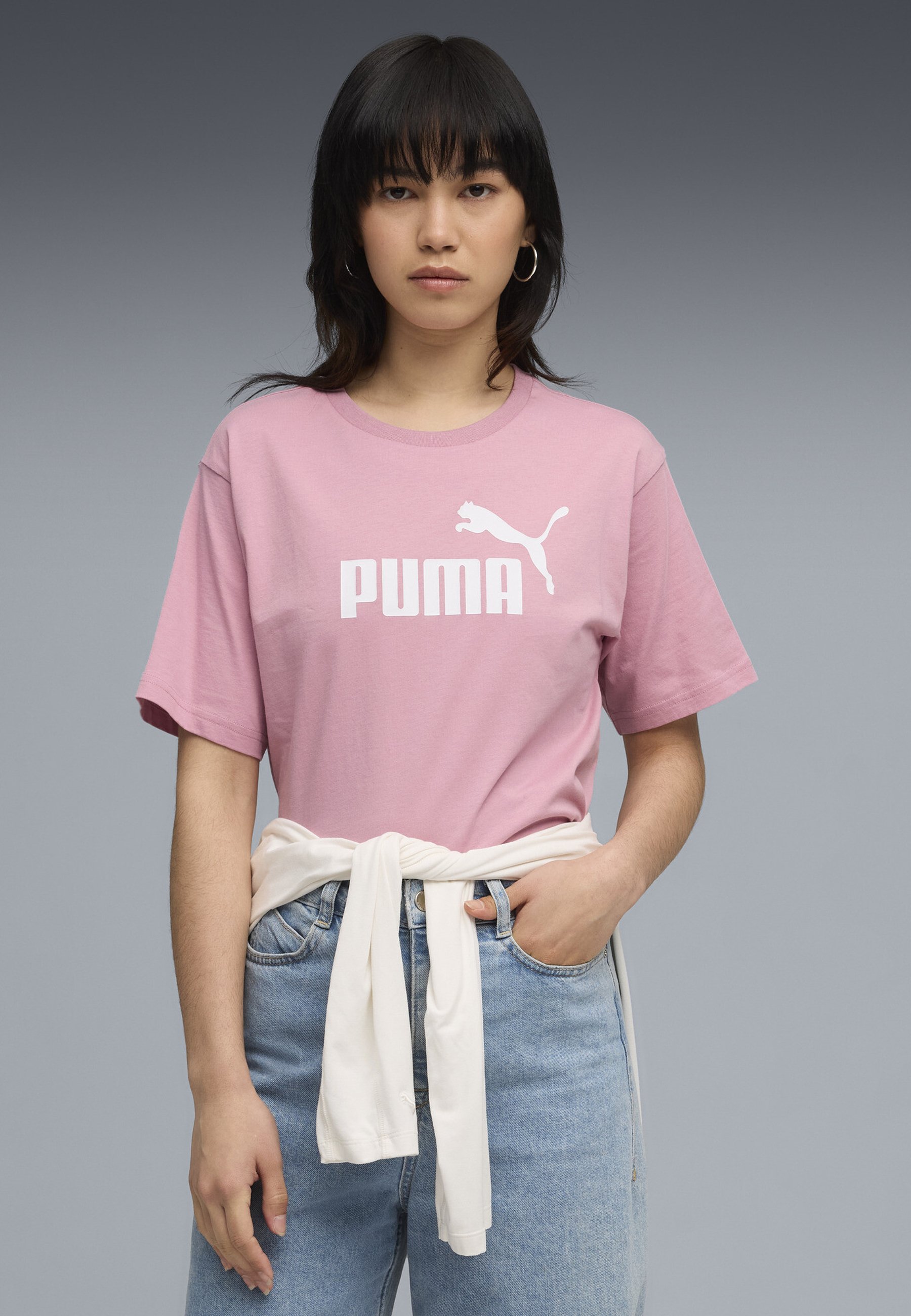 Puma CLASSICS FITTED - T-Shirt basic - apricot blush/pink