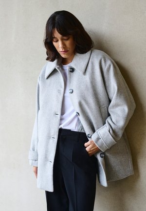 Kaffe, KAMAJA BUTTON - Krátky kabát - grey melange