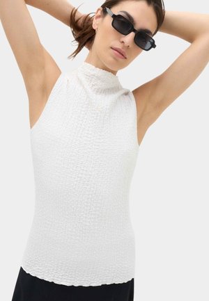 Marks & Spencer, TEXTURED SLEEVELESS TOP. - Top - soft white