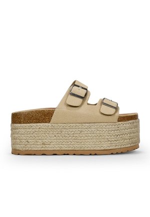 Mules de tacón - beige