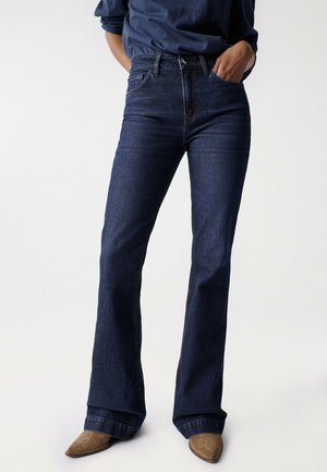 TRUE SLIM - Flared Jeans - blue