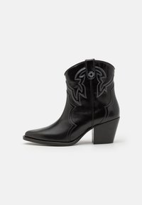Botine cowboy/biker - noir