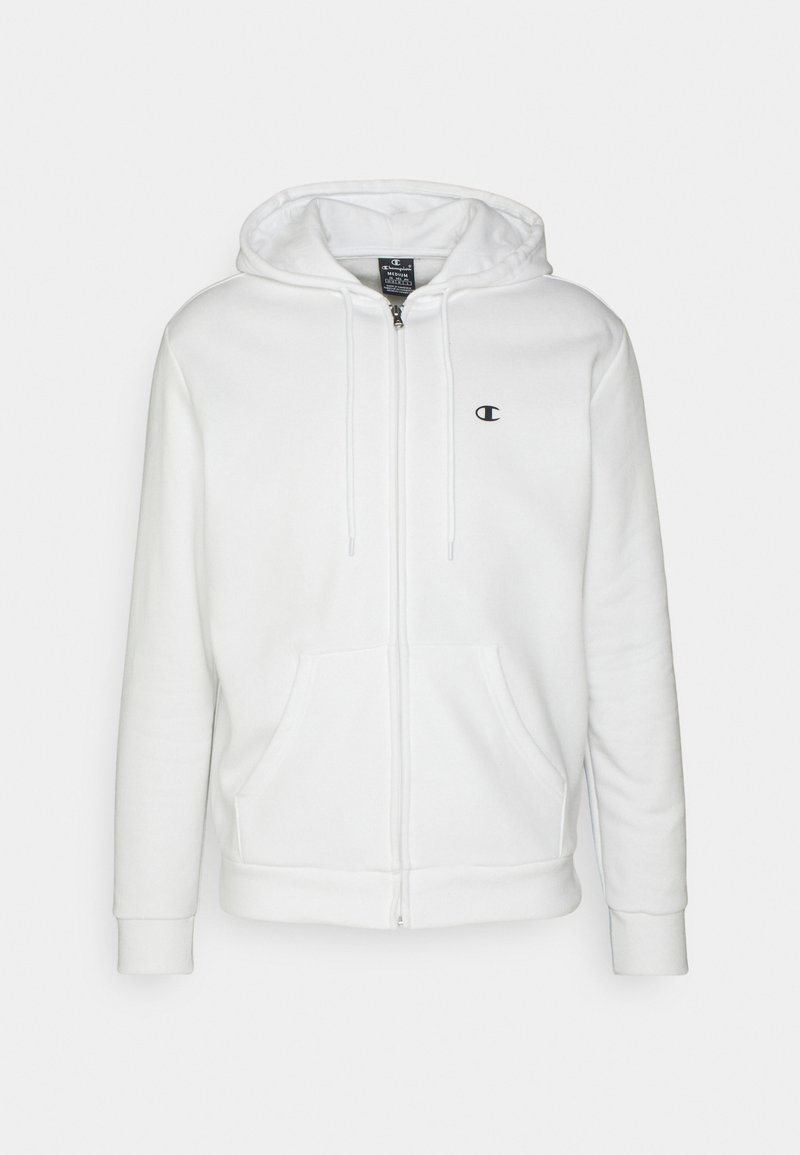 Champion BASIC HOODED FULL ZIP - Zip-up sweatshirt - white - Zalando.co.uk