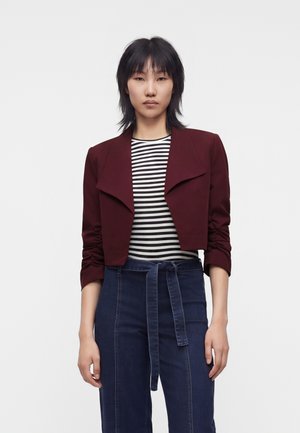 VILA VIHER BIN CROPPED BLAZER - NOOS - Σακάκι - port royale
