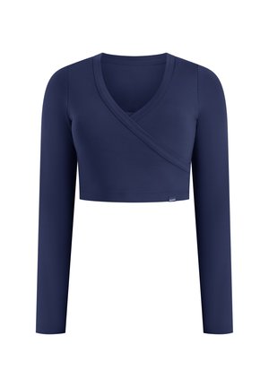 Smilodox, CROP LONGSLEEVE NIORA - Langærmet T-shirt - dunkelblau