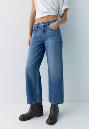LOW-RISE - Jeans a sigaretta - blue denim