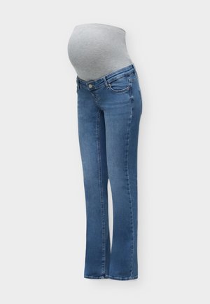 ONLY MATERNITY, OLMBLUSH - Flared Jeans - medium blue denim