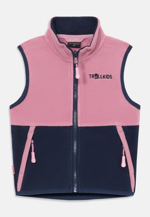 KIDS KJERAG UNISEX - Strukirani kaput - mauve/navy