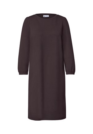 Street One, Basic Jumper with Zip Neck - Abito felpato - ruby vine