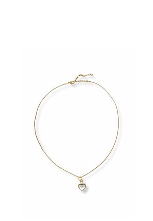 ByNouck CLEAR DIAMOND HEART - Necklace - gold coloured