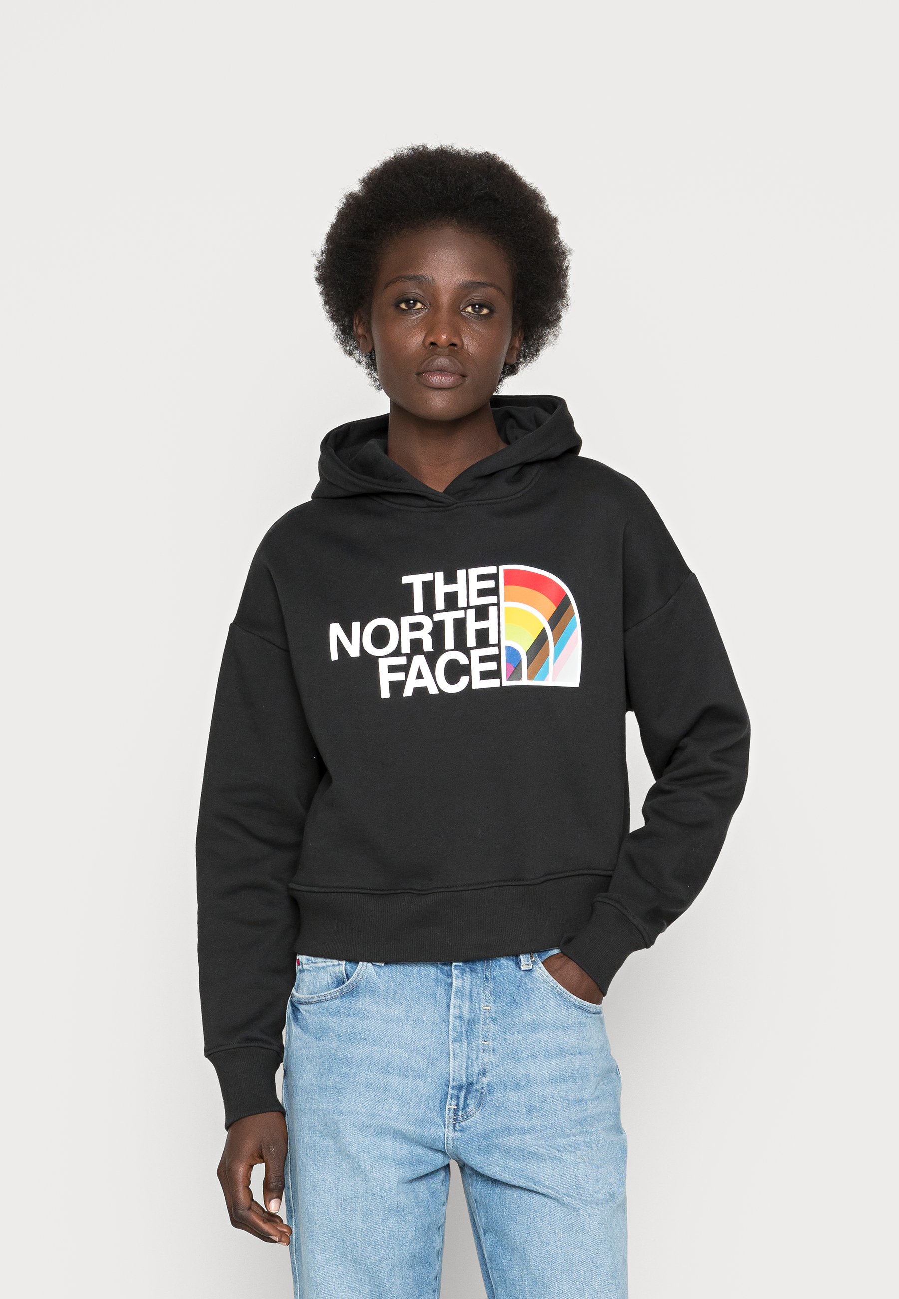 the north face rainbow sweatshirt