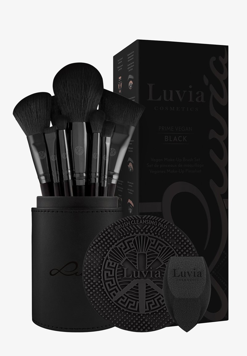 Luvia Cosmetics - PRIME VEGAN PRO BLACK EDITION - Sminkborstset, Förstora