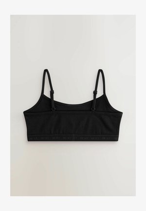 Next REGULAR FIT - STRAPPY CROP 3 PACK  - Hosszított melltartó - black