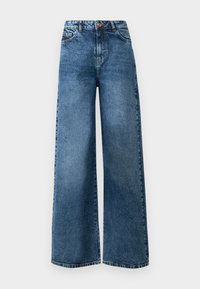 PCSELMA WIDE  - Laza szabású farmerek - medium blue denim