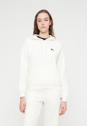 SNEAKER PATCH HOODIE - Hoodie - egret