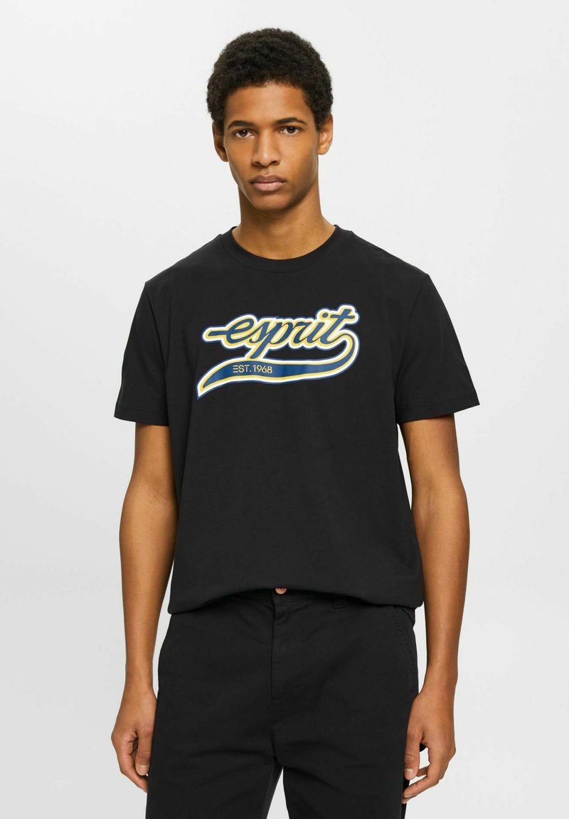 Esprit MIT RETROLOGO Print Tshirt black Zalando.ie