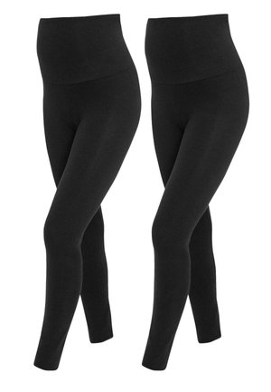2 PACK - Leggings - black