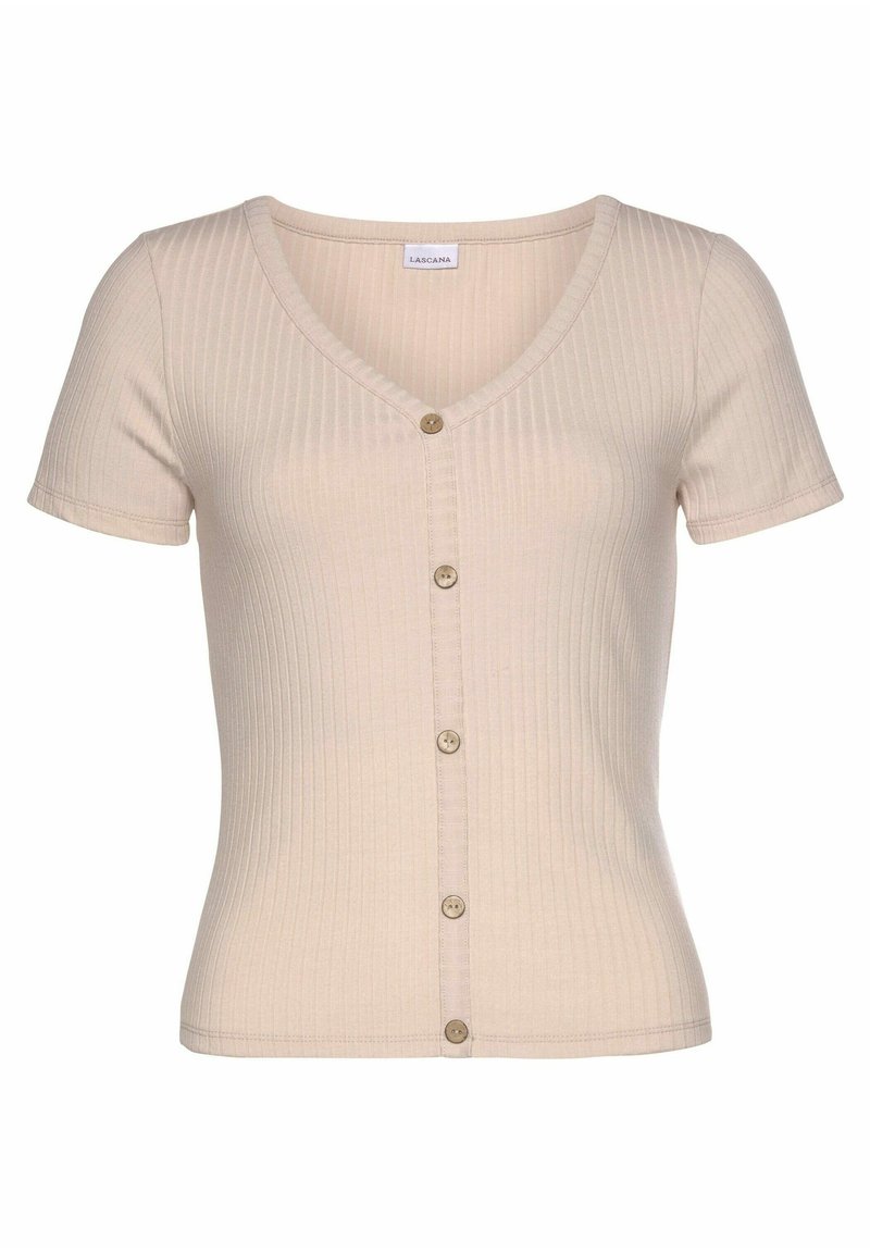 LASCANA KURZARM - T-shirt basic - beige