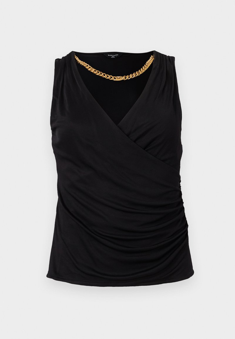 MARCIANO BY GUESS INES WRAPPED TOP - Top - jet black/schwarz - Zalando