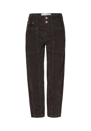 Street One Studio, BARREL LEG HOSE AUS CORD IM LOOSE FIT - Pantaloni - charred brown