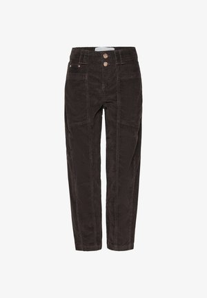 Street One Studio, BARREL LEG HOSE AUS CORD IM LOOSE FIT - Pantalones - charred brown