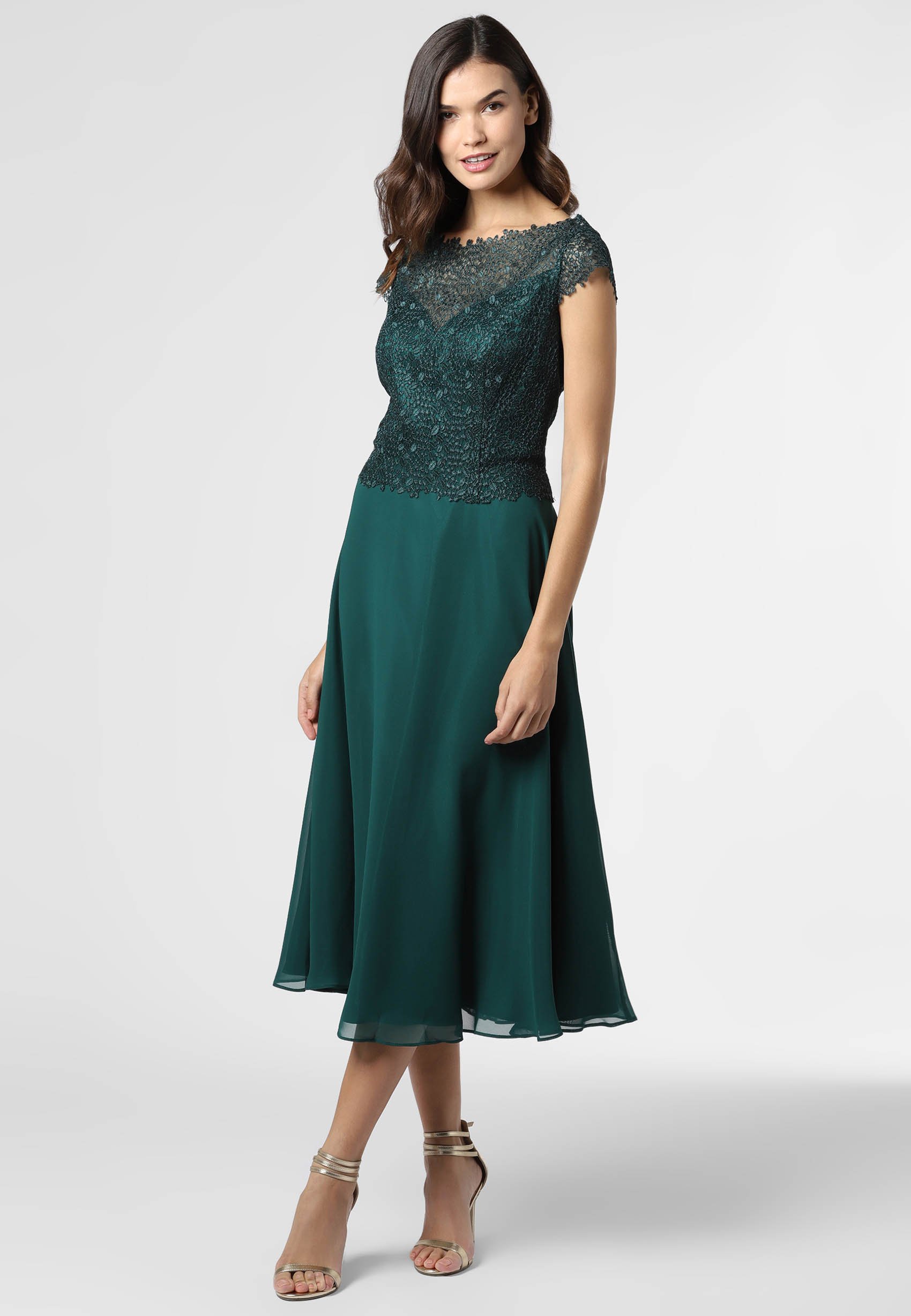 Vera Mont Cocktailkleid Festliches Kleid Smaragd Grun Zalando At 