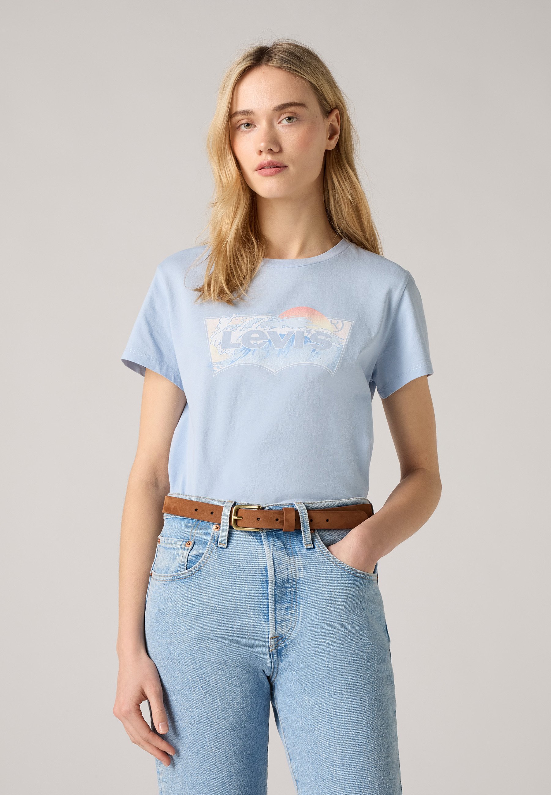 売れ筋商品|||リーバイス Tシャツ レディース トップス THE PERFECT TEE - Print T-shirt - kentucky blue Levi's® THE PERFECT TEE - Print T-shirt - kentucky blue/blue