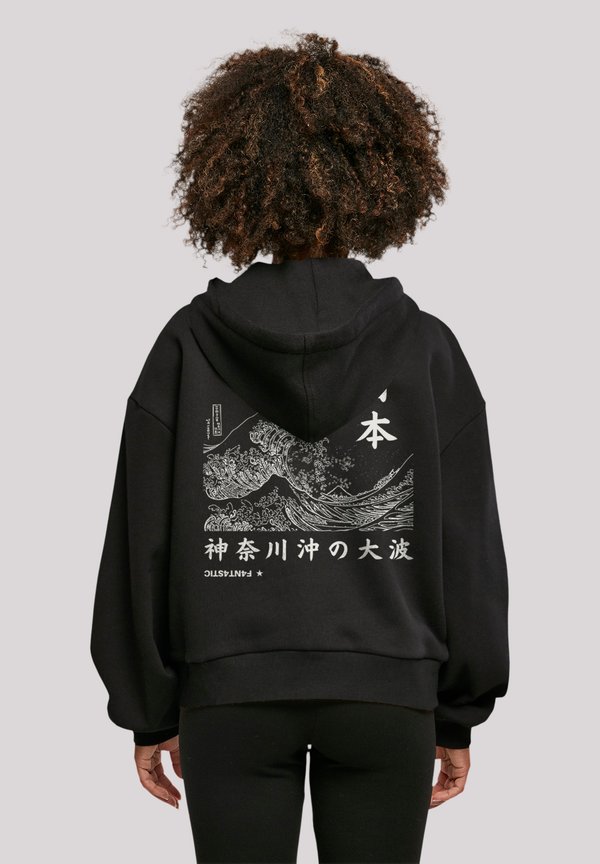 KANAGAWA WELLE - Kapuzenpullover - schwarz