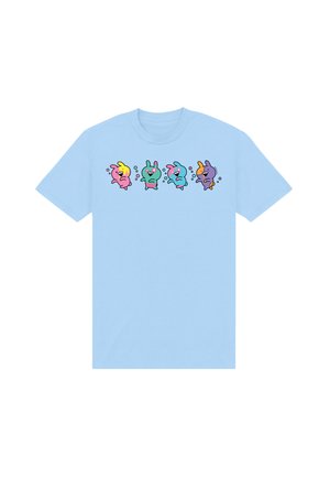Henry Tiger, USAGYUUUN MULTICOLOURED HALLOWEEN VERSIONS - T-shirt imprimé - light blue