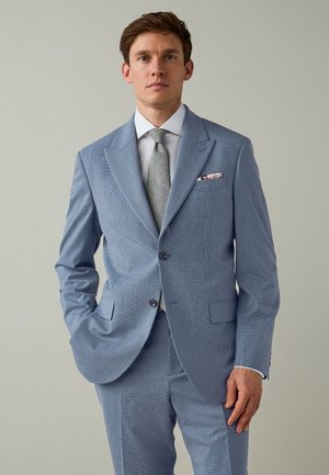 Next, REGULAR FIT - REGULAR FIT MOTIONFLEX PUPPYTOOTH TEXTURE SUIT JACKET . - Anzugsakko - blue
