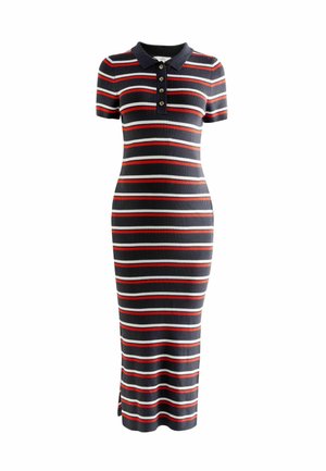 REGULAR FIT - MATERNITY COLLARED - Robe pull - navy stripe