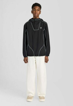 Lyle & Scott, LYLE & SCOTT MID JACKETS REFLECTIVE PIPED OVERHEAD JACKET - Jas - z jet black