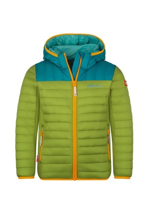TROLLKIDS, KIDS EIKEFJORD JACKET UNISEX - Winterjacke - pear green/lagoon green/sea green/sahara sunset