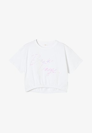 mit Wording - Surfshirt - white