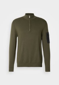 BLADES HALF ZIP JUMPER - Svetr - uniform green