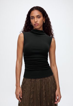 Gina Tricot, FUNNEL NECK TOP - Топ - black (9000)
