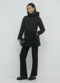 Calliope CON CAPPUCCIO  - Manteau d'hiver - nero