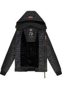 Ragwear NUGGIE ZIG ZAG INTL - Winterjacke - black chevron