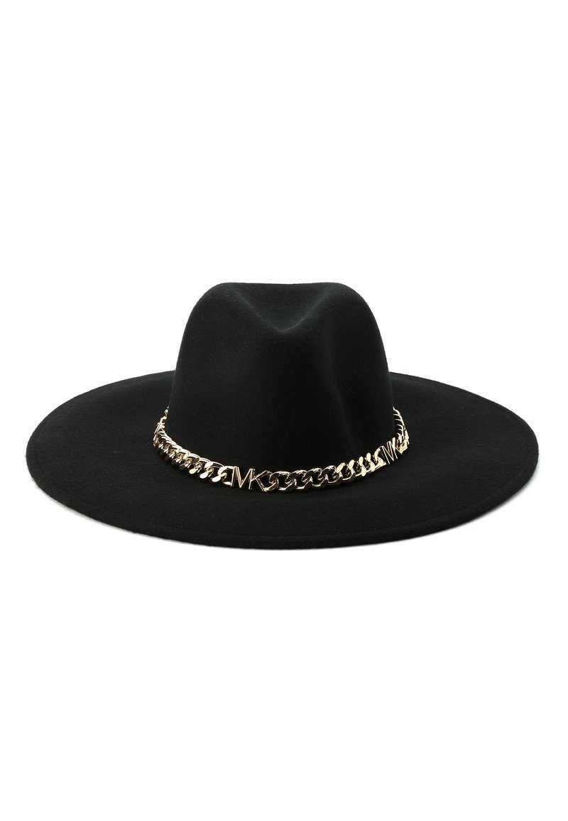 MICHAEL Michael Kors FEDORA WITH CHAIN BAND Sombrero black/negro Zalando.es