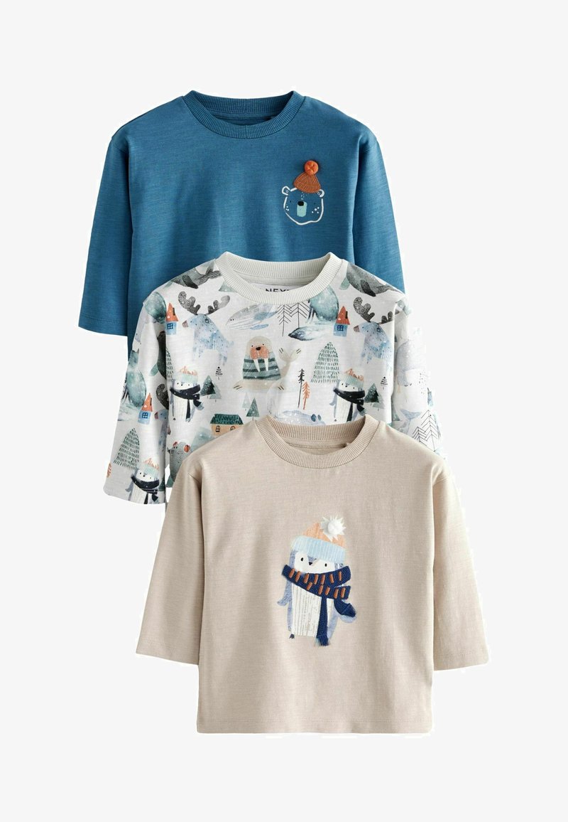 Next CHARACTER 3 PACK -REGULAR FIT - Camiseta de manga larga - blue white