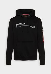 Alpha Industries AI REFLECTIVE HOODY - Huppari - black