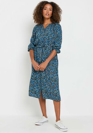 BUTTON THROUGH DITSY FLORAL  - Blusenkleid - navy