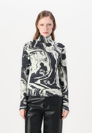 JAKALA MARRAS TURTLE NECK - Long sleeved top - black