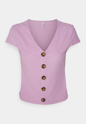 T-shirt med print - lilac