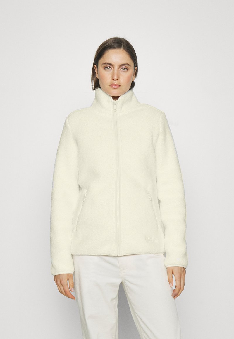 Jack Wolfskin HIGH CURL JACKET - Fleecejas - cotton white