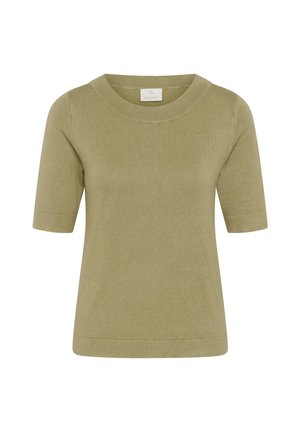 Kaffe, KALIZZA BOATNECK SOLID - T-shirt basique - aloe