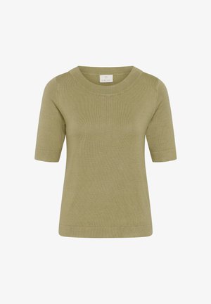 Kaffe, KALIZZA BOATNECK SOLID - T-shirt basique - aloe