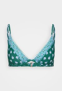FLAT SKINNY STRAP PLUNGE UNDERWIRE  - Zgornji del kopalk - green