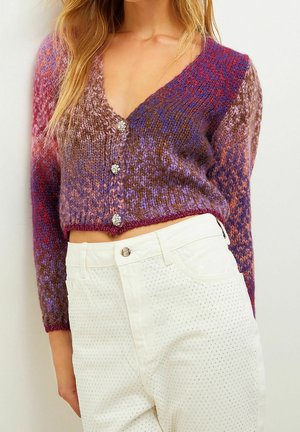 Strickjacke - mauve
