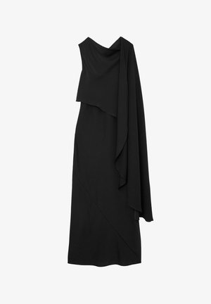 Reiss, REGULAR FIT - WINNIE ASYMMETRIC CAPE-DETAIL MAXI DRESS . - Rochie maxi - black